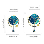 Reloj de Pared Decorativo <br/> Azul Artístico