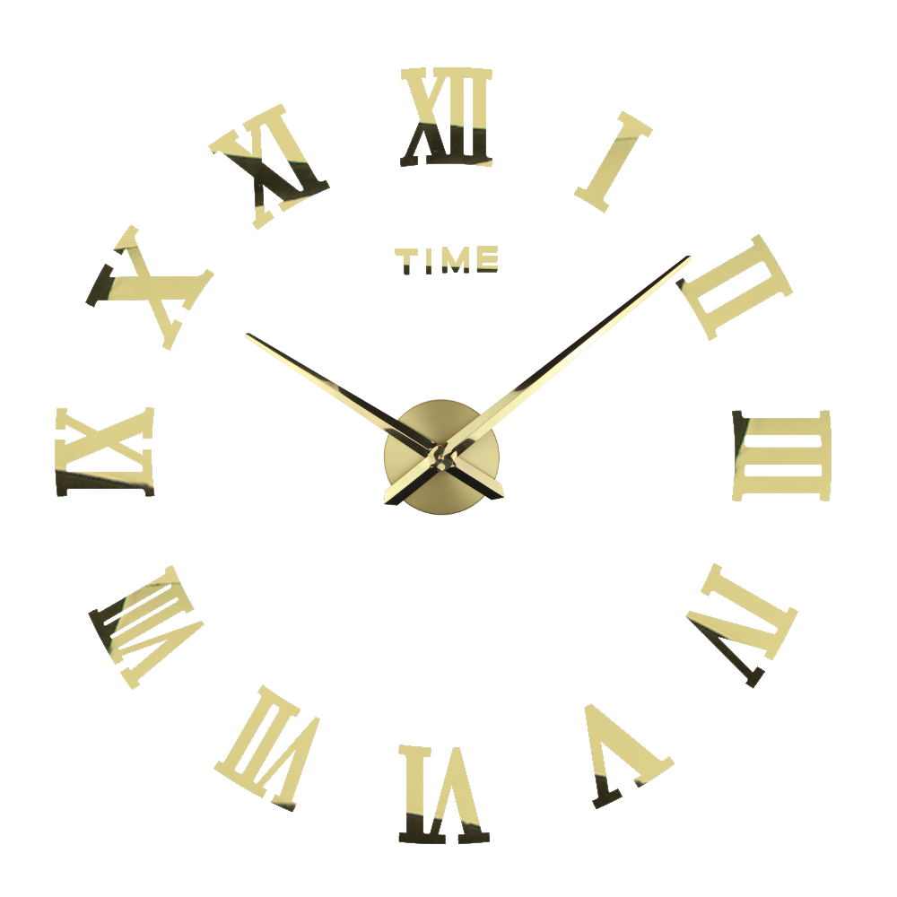 Reloj de pared adhesivo Contemporary (Negro, 34 x 24 cm)