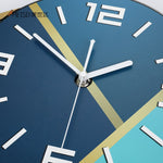 Reloj de Pared Decorativo <br/> Azul Artístico